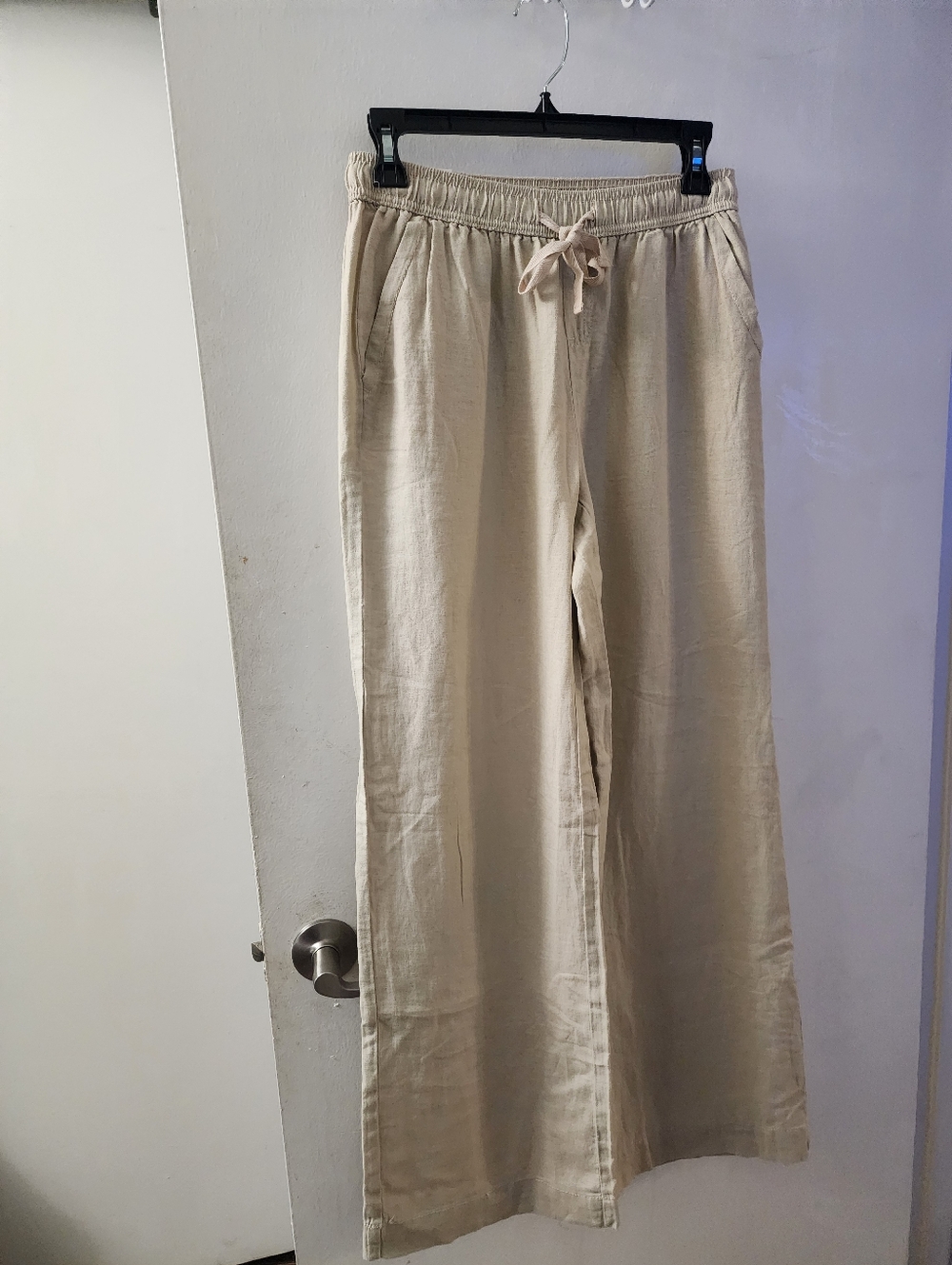 NWT LINEN BLEND  PANTS SIZE SMALL WIDE LEG